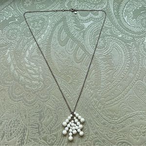 J.Crew Long Pearl Cluster Necklace